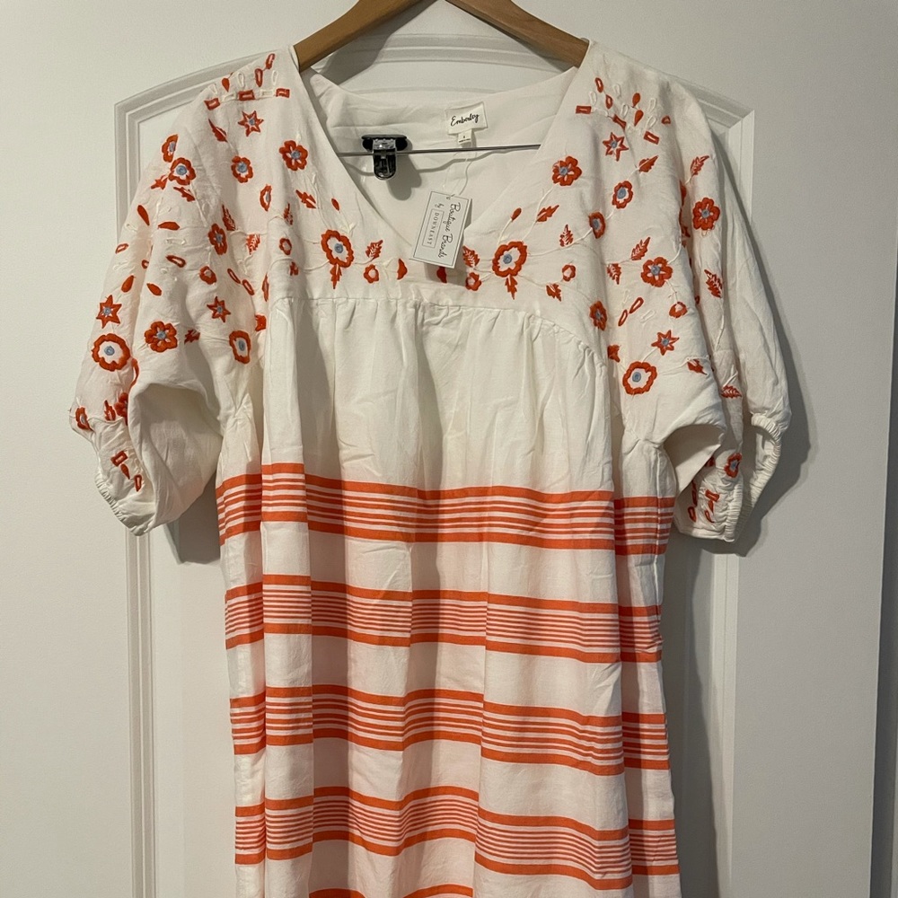 Downeast embroidered dress